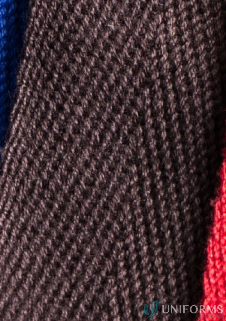 Textured brown knitted fabric on Yes Chef Urban Waist Straps with antique brass fittings