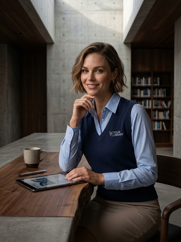 Your Library (EMB) Ladies Knit Vest