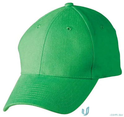 Vibrant green 10x Bundle Cap made of heavy brushed cotton with a 6-panel structured design