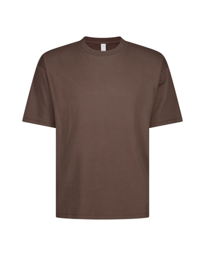 Luxe Oversized Tee - Chocolate