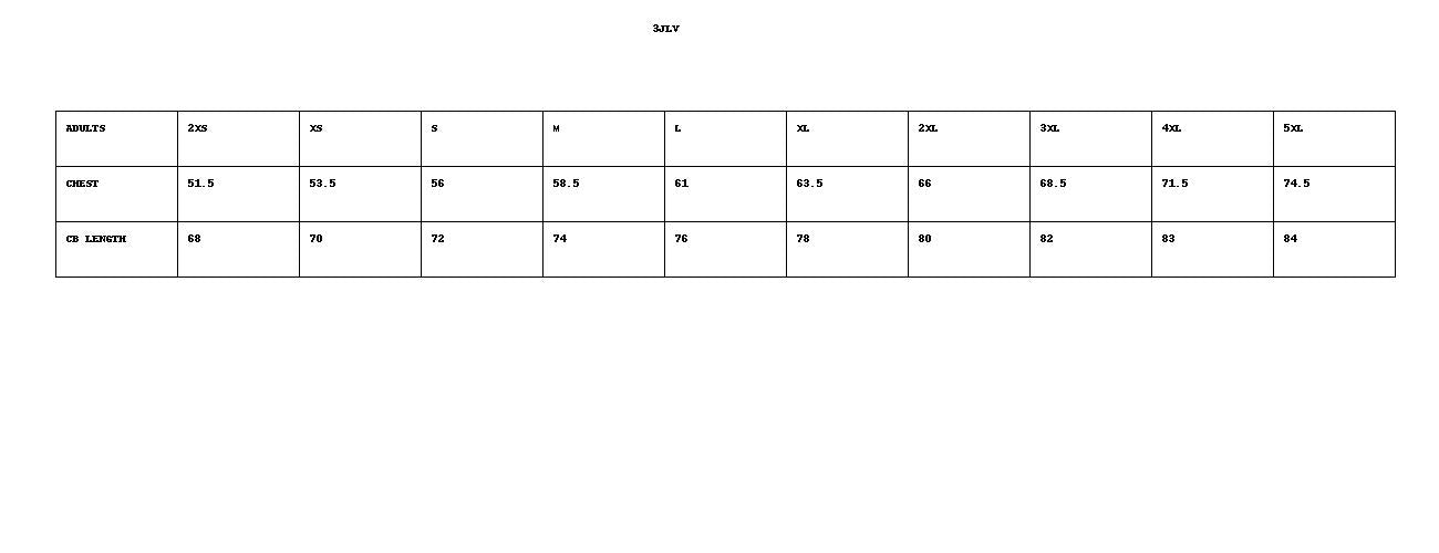 JBs Layer Softshell Vest size chart