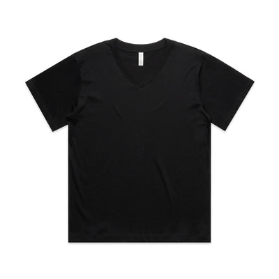 Wo's Martina V Neck Tee 4095 - Black