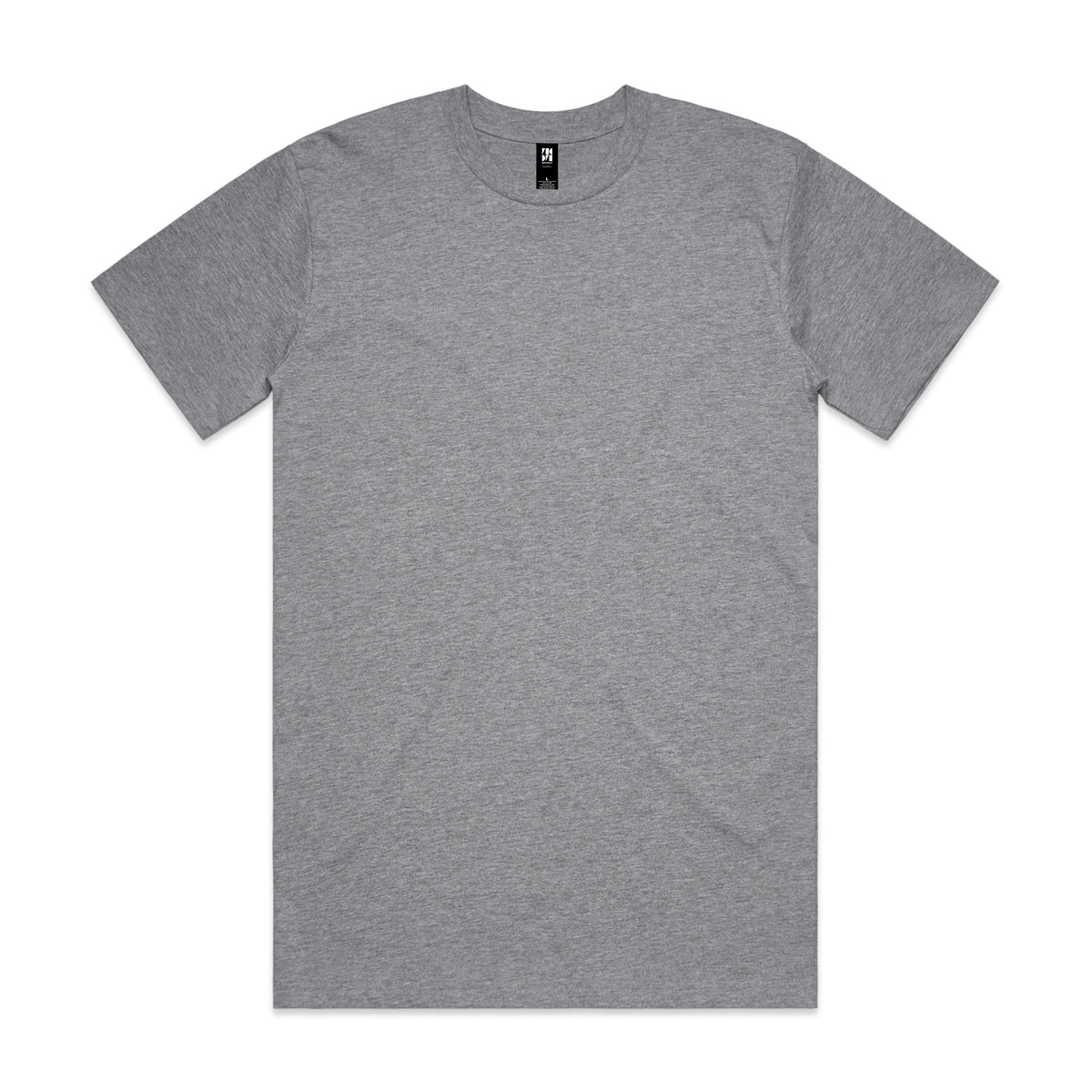 A heather gray classic heavyweight tshirt with short sleeves and subtle texture perfect for workwear uniforms