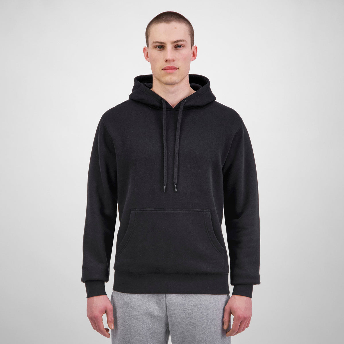 Black Mens Everyday Hoodie front view