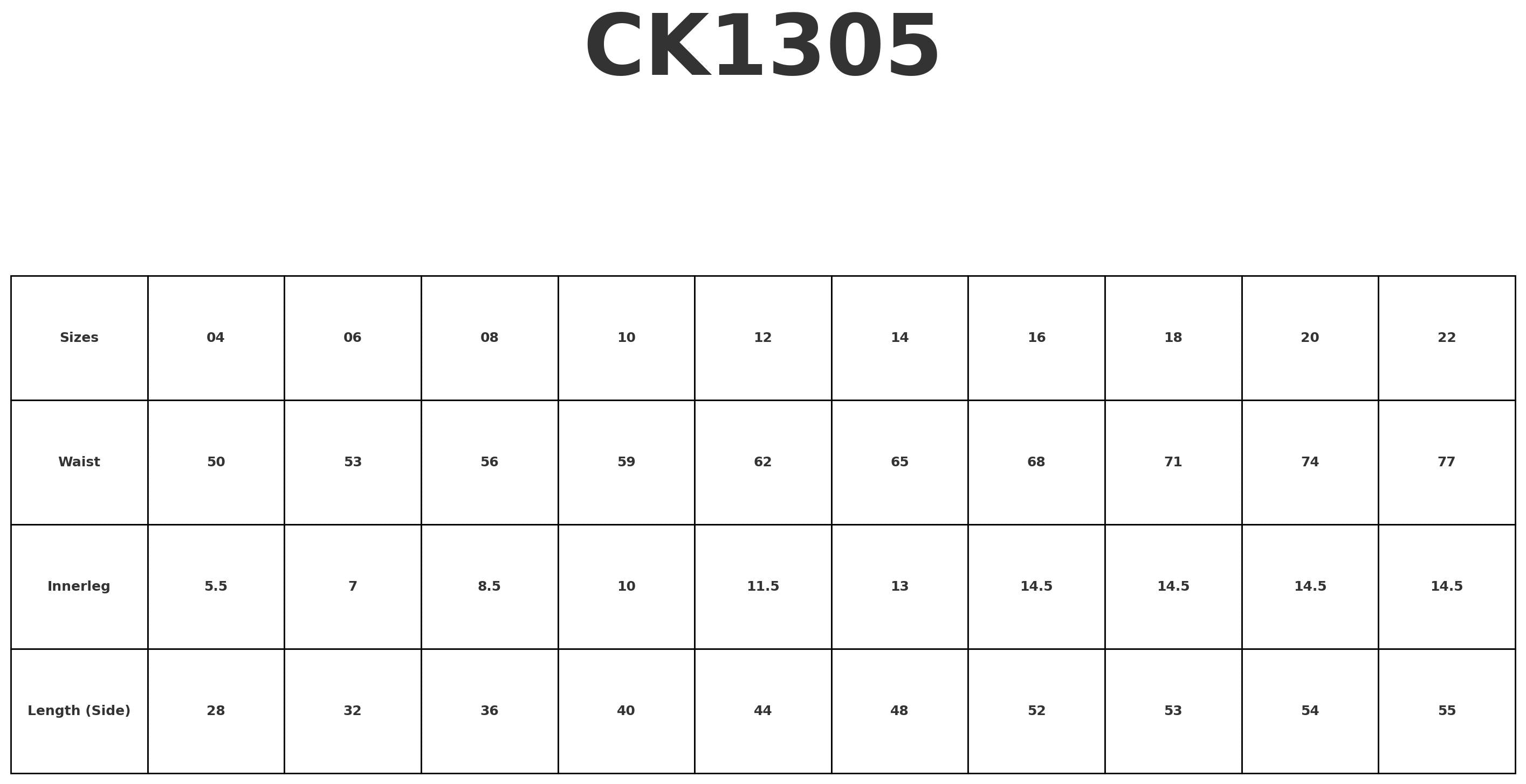 Girls School Skort size chart
