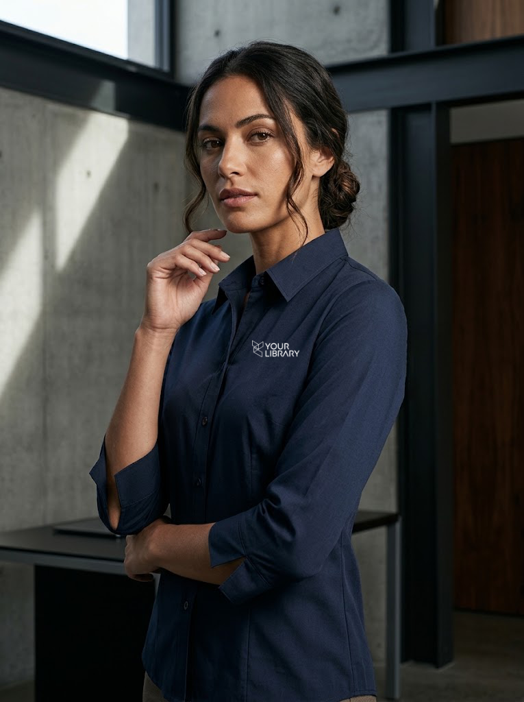 Your Library (EMB) Ezylin Ladies 3qtr Shirt