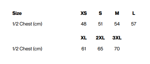 inaura: Ladies Scrub Top size chart