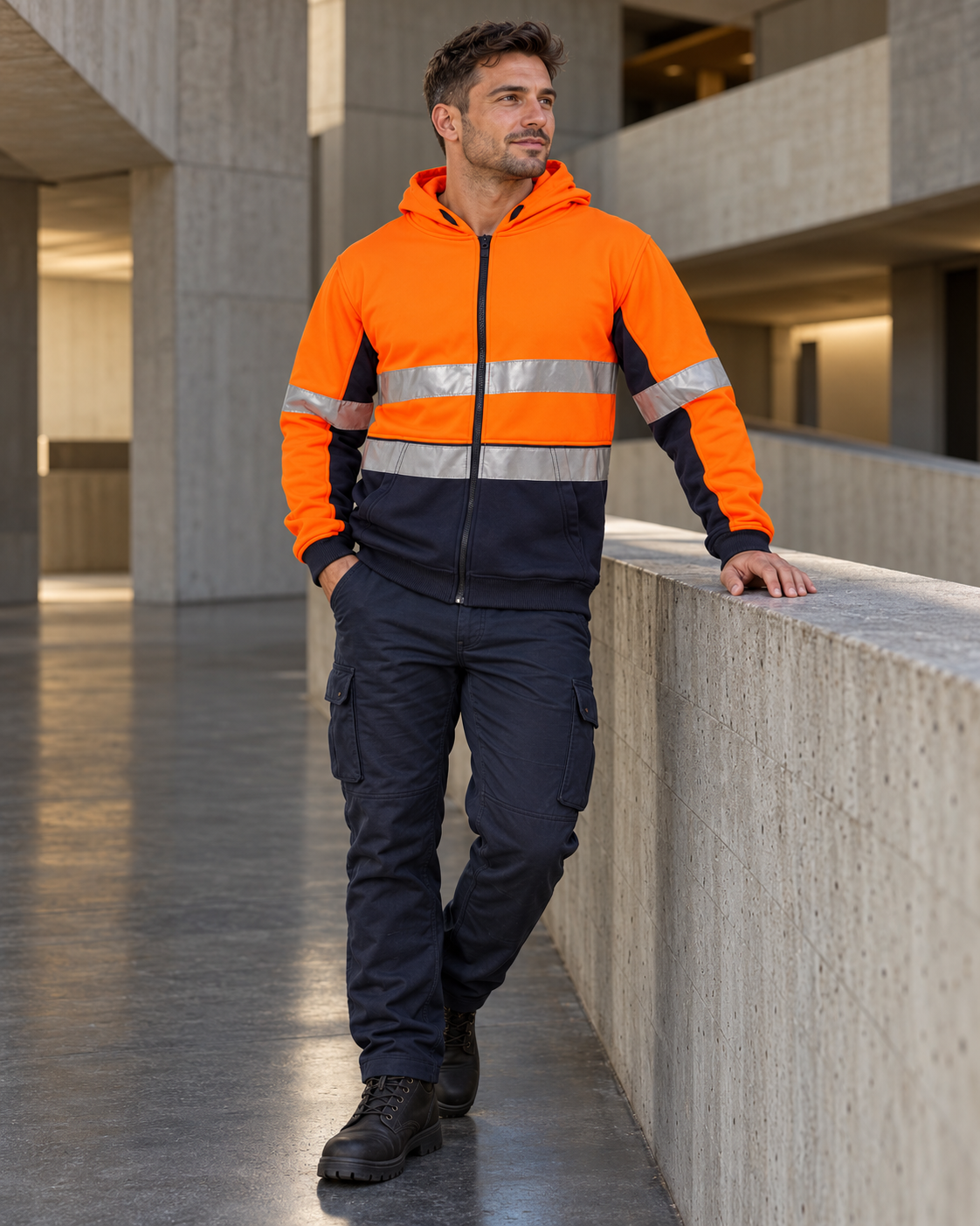 WorkCraft HiViz Reflective Hoodie