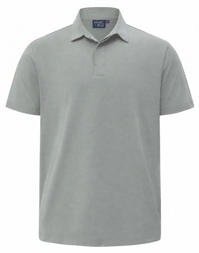 A light gray short-sleeve polo shirt by Marc' Jacobs, shown on a clean white background.
