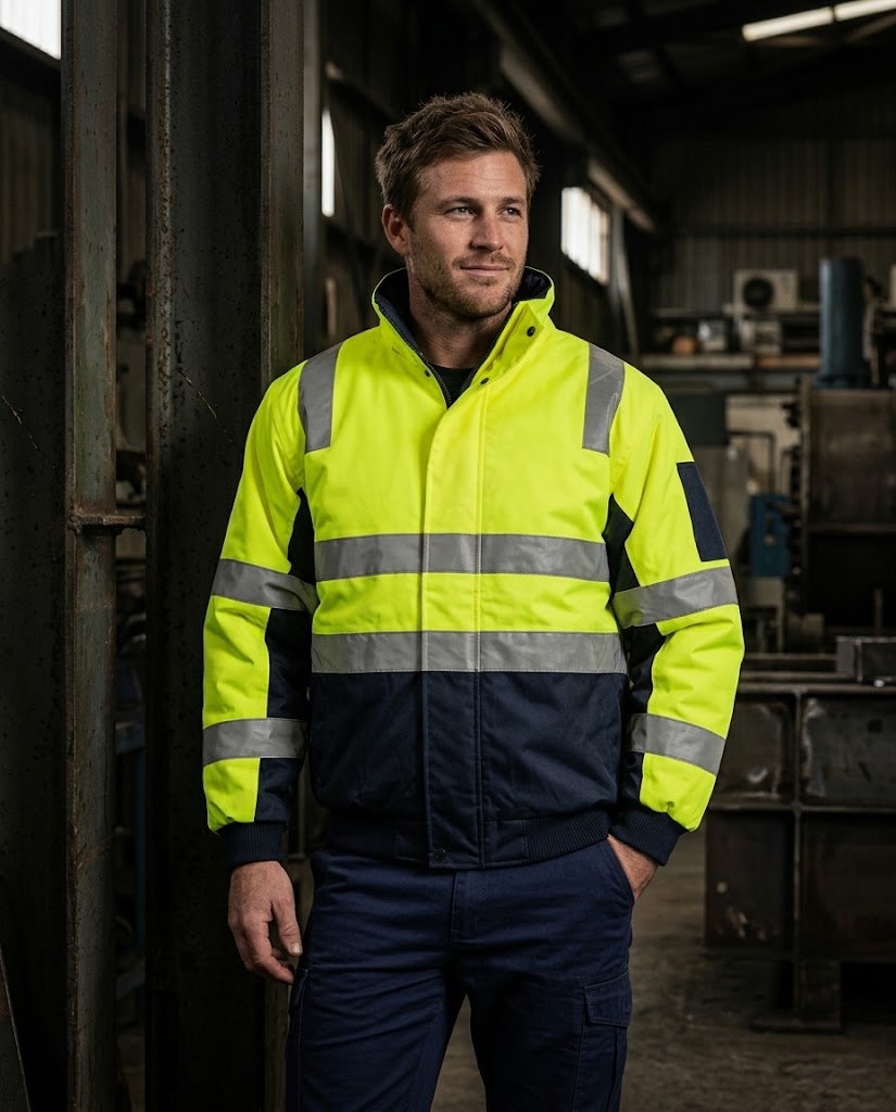 Typhoon HiViz Reflective Bomber Jacket