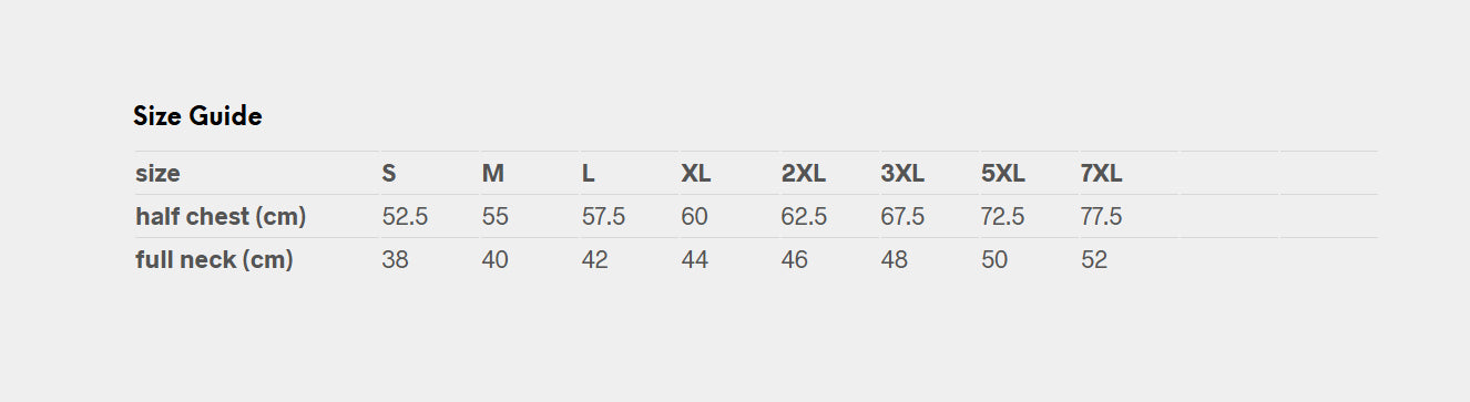 Floyd LS Linen Cotton Shirt size chart