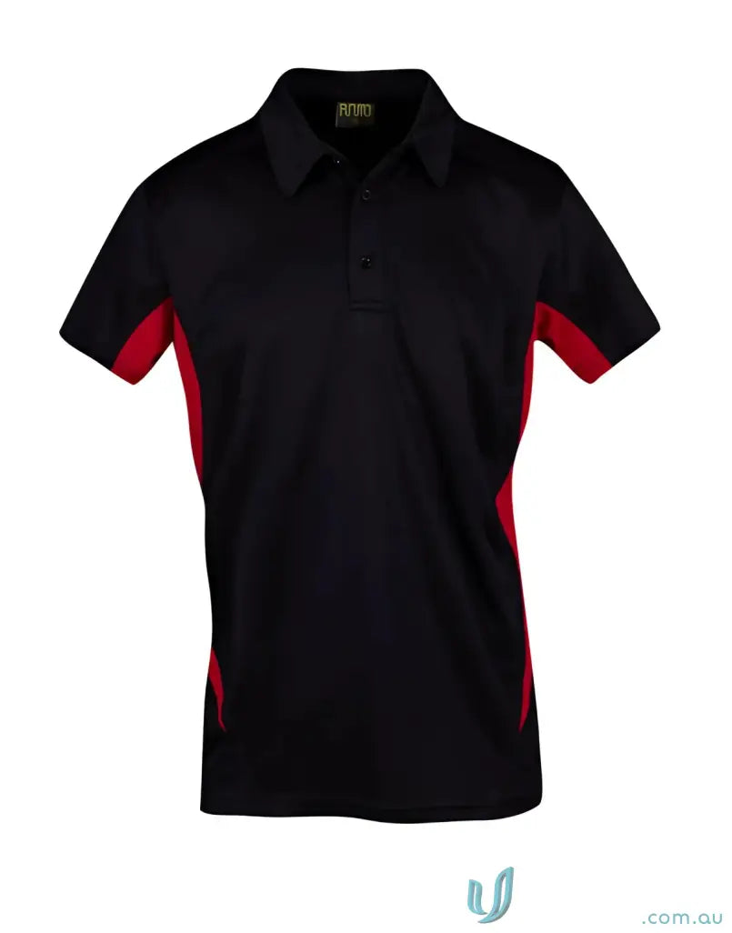 P446HB-1 P446HB Accelerator Polo -Larger Sizes in Black