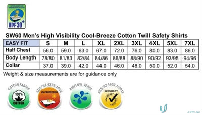 Winning Spirit SW60 AIW Cool-Breeze LS Safety Shirts