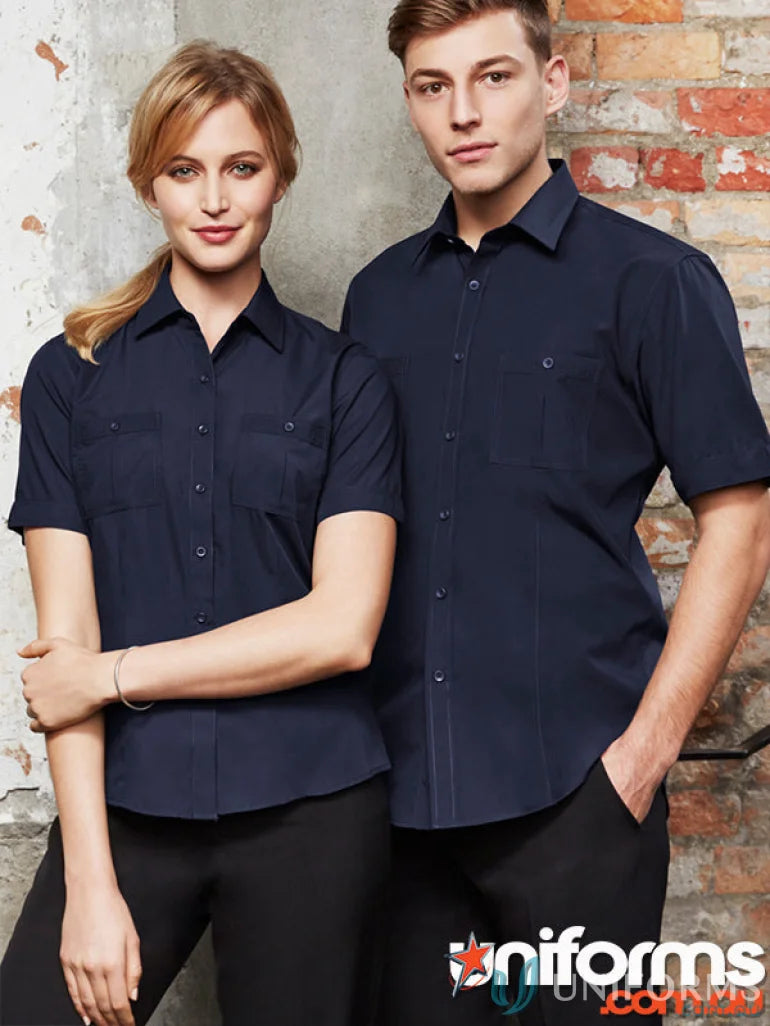 Matching navy blue Bondi SS shirts for mens Bondi short sleeve all-day comfort