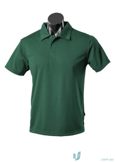 Aussie Pacific 1307 Botany Polo in Bottle Green