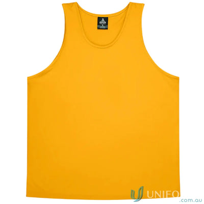 Aussie Pacific 1107 Botany Singlet in Gold