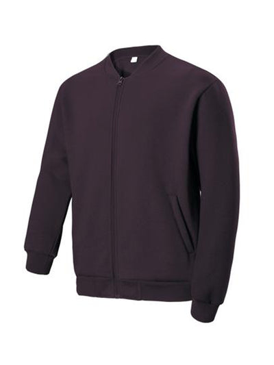 Bocini Unisex Adults Fleece Jacket With Zip CJ1620 - Maroon