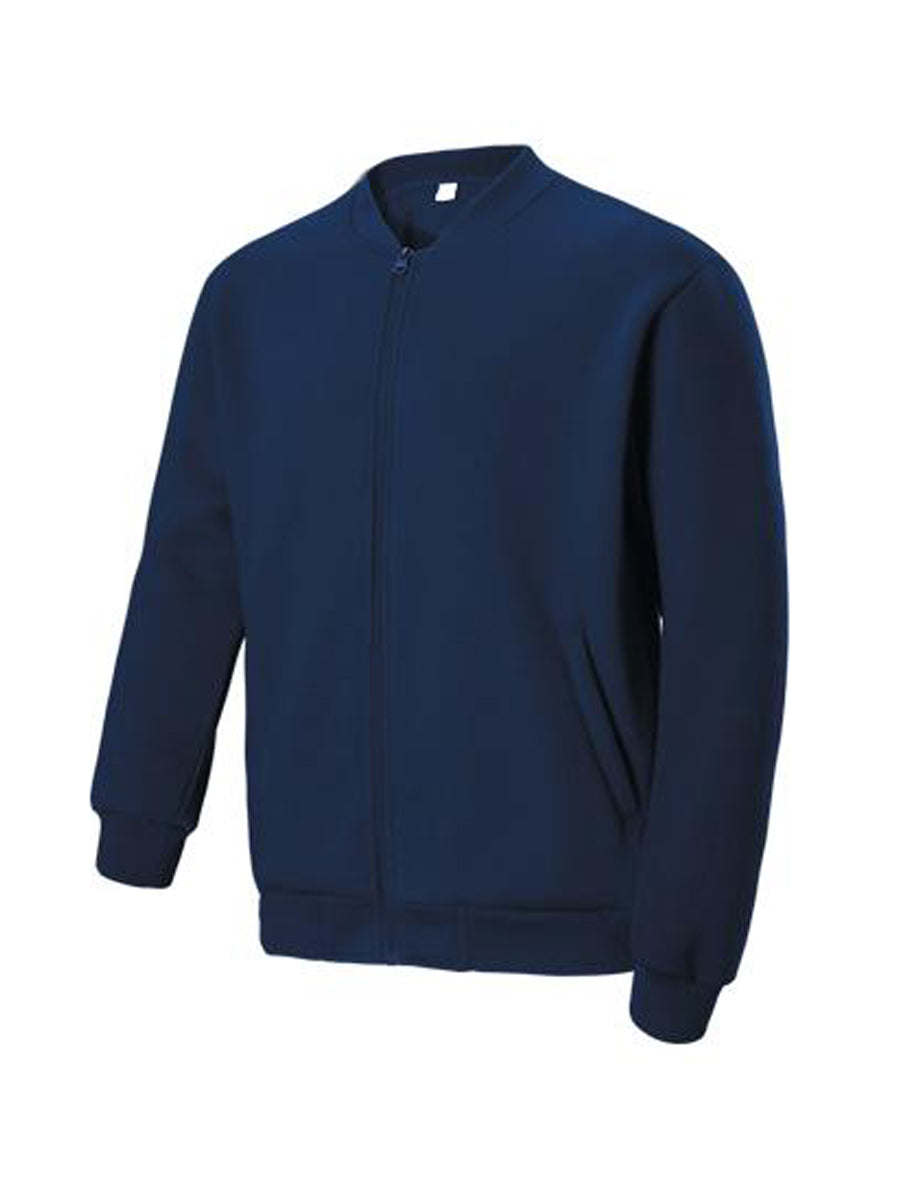 Bocini Unisex Adults Fleece Jacket With Zip CJ1620 - Navy