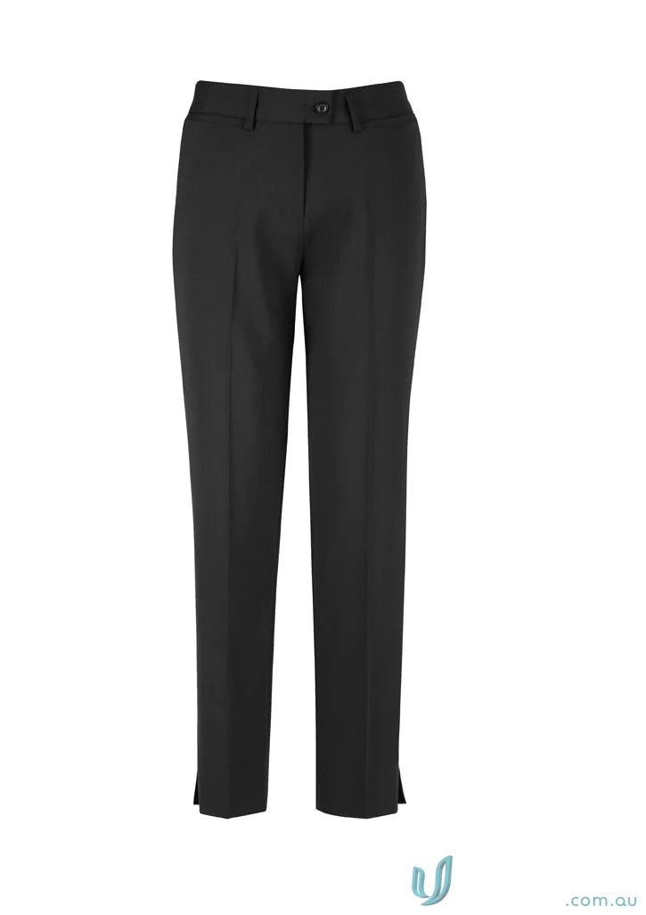 Black Comfort Wool Stretch Slim Leg Pant for a sleek, comfy look