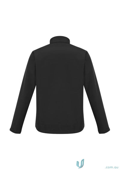Black softshell jacket from Daws EMB Mens Softshell Jacket, perfect for workwear or uniforms