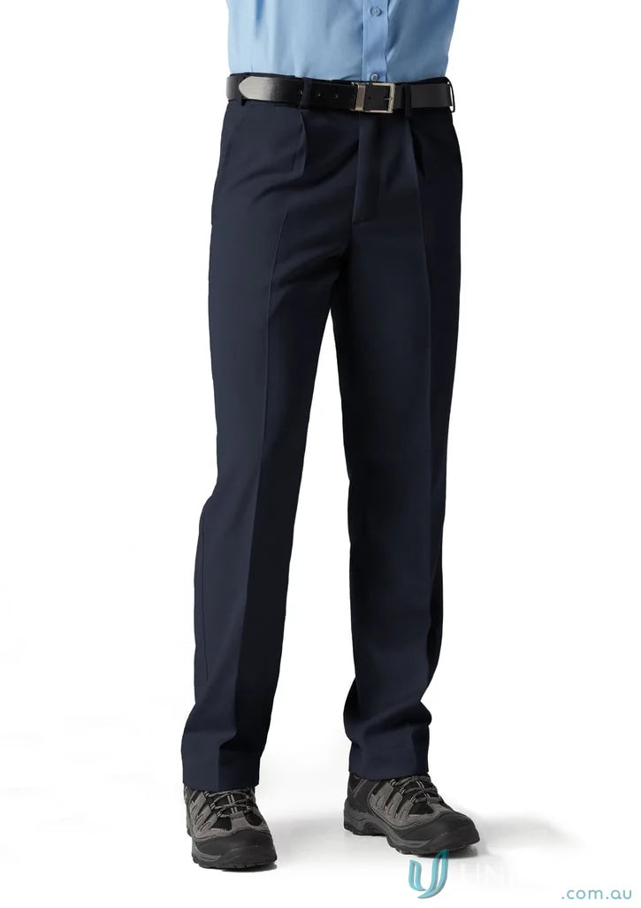 Navy blue Detroit Pant from Biz Collection Mens B S10110R perfect for office wear