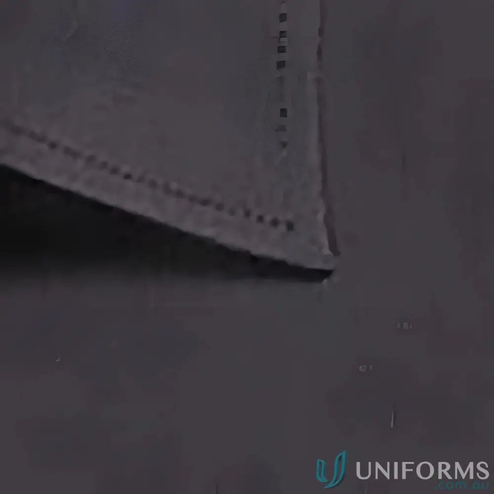 Gray fabric napkin with neatly stitched edges for durable workwear in direct radiology emB 3Q shirt uniforms