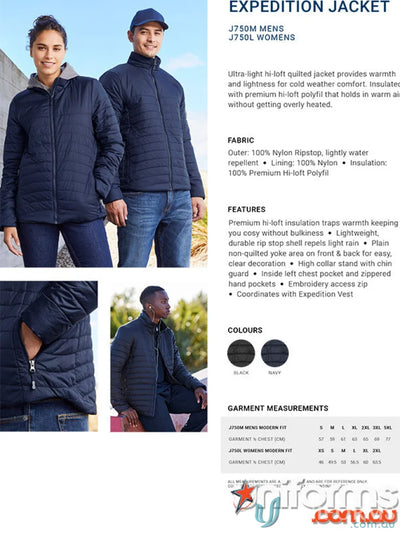 Expedition Jacket with hi-loft insulation from the collection mens expedition, stay warm in style