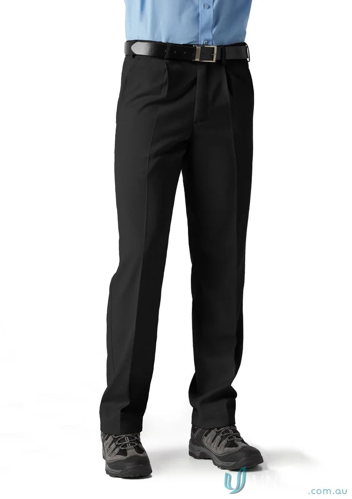 Black dress pants with belt from FMV NO EMB Mens Regular Pant, perfect workwear or uniforms