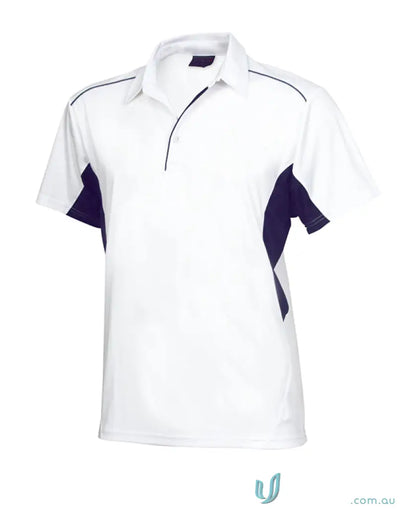 1061-PT 1061 Freshen Polo in White/Navy