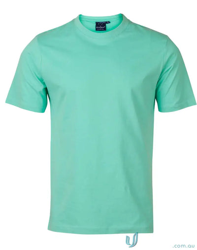 Mint green combed cotton T-shirt from Full Colour Print Kids Semi Fit Tee collection