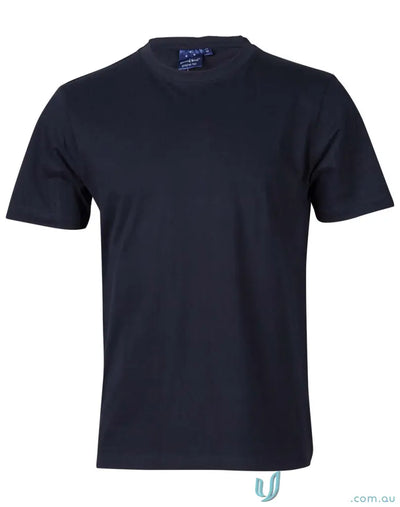 Navy blue combed cotton kids semi fit tee from Full Colour Print Workwear line