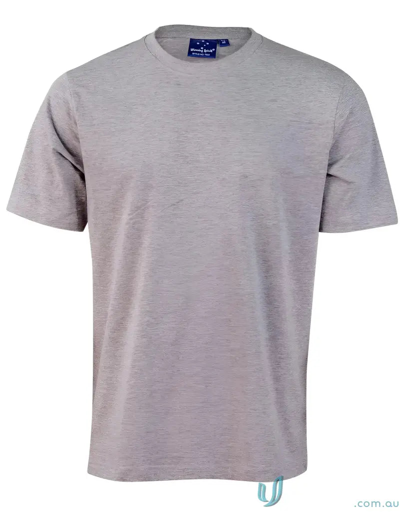 Gray short-sleeved combed cotton t-shirt from Full Colour Print Ladies Semi Fit Tee
