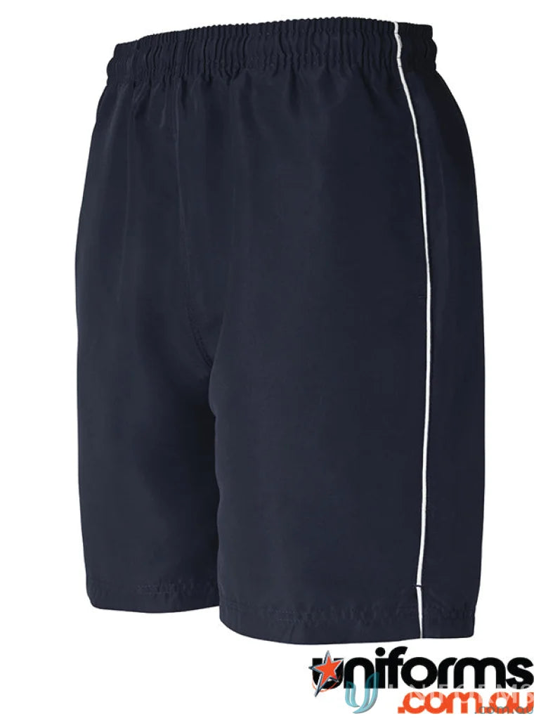 Navy JBS Adults Podium Shorts with white stripe for comfortable athletic wear