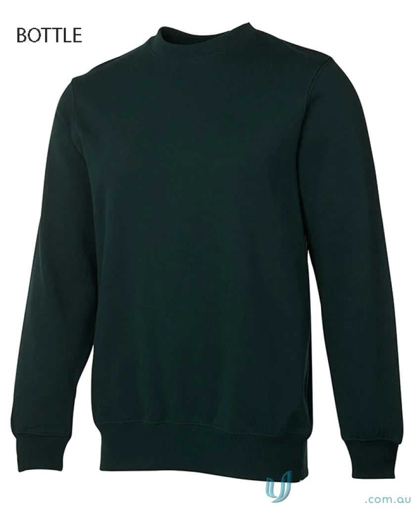 Dark green JBs Fleecy Sweater crewneck sweatshirt in classic fit, perfect for cozy style
