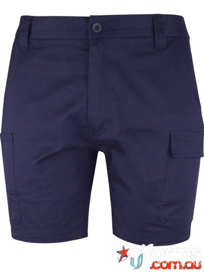 Navy blue JBs Multi Pocket Stretch Twill Shorts made from comfy stretch twill fabric