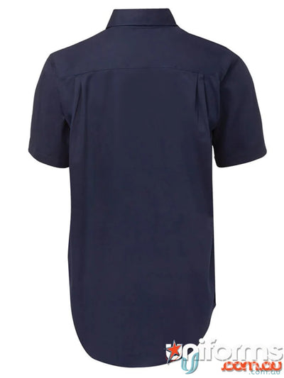 Navy short-sleeved JBs SS Work Shirt perfect for work uniforms and casual work days