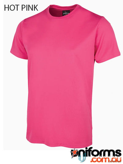 Hot pink JBS Wear Podium Poly Tee with sun protection and podium cool tech