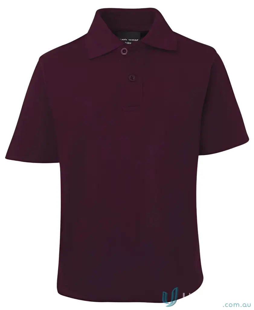 Maroon short-sleeved polo shirt from Men in Classic Fit Polo Code 2KP by JBs Kids