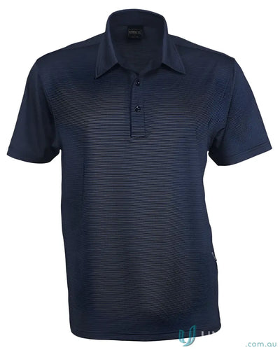 Navy blue KENNARDS Mens SilverTech Polo made from high performance polyester fabric