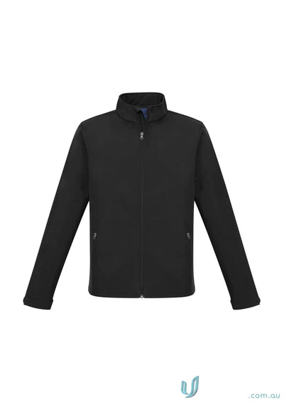 Kids Apex softshell jacket with black zip-up design from Biz Collection Kids