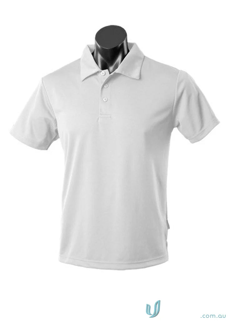 Aussie Pacific 3307 Kids Botany Polo in White