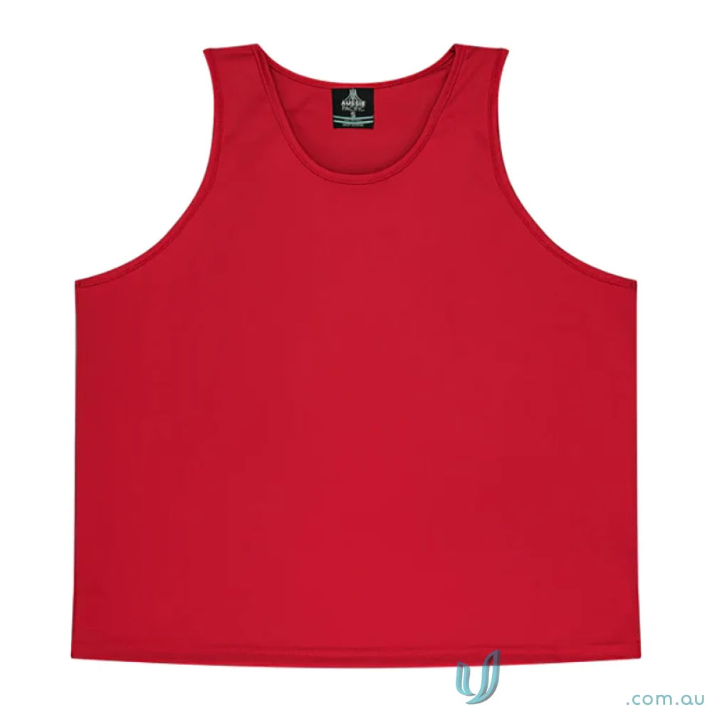 Aussie Pacific 3107 Kids Botany Singlet in Red