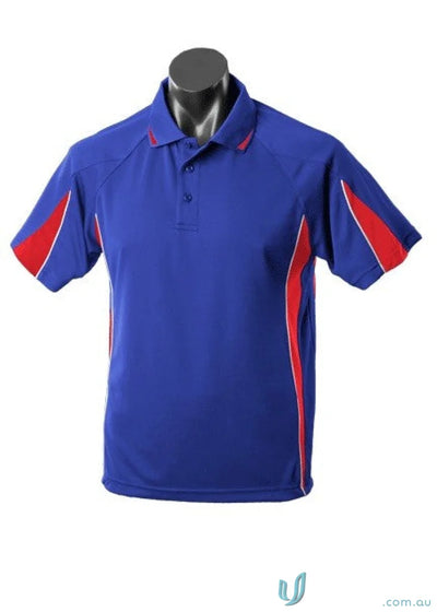 3304-TI 3304 Kids Eureka Polo in Royal/Red