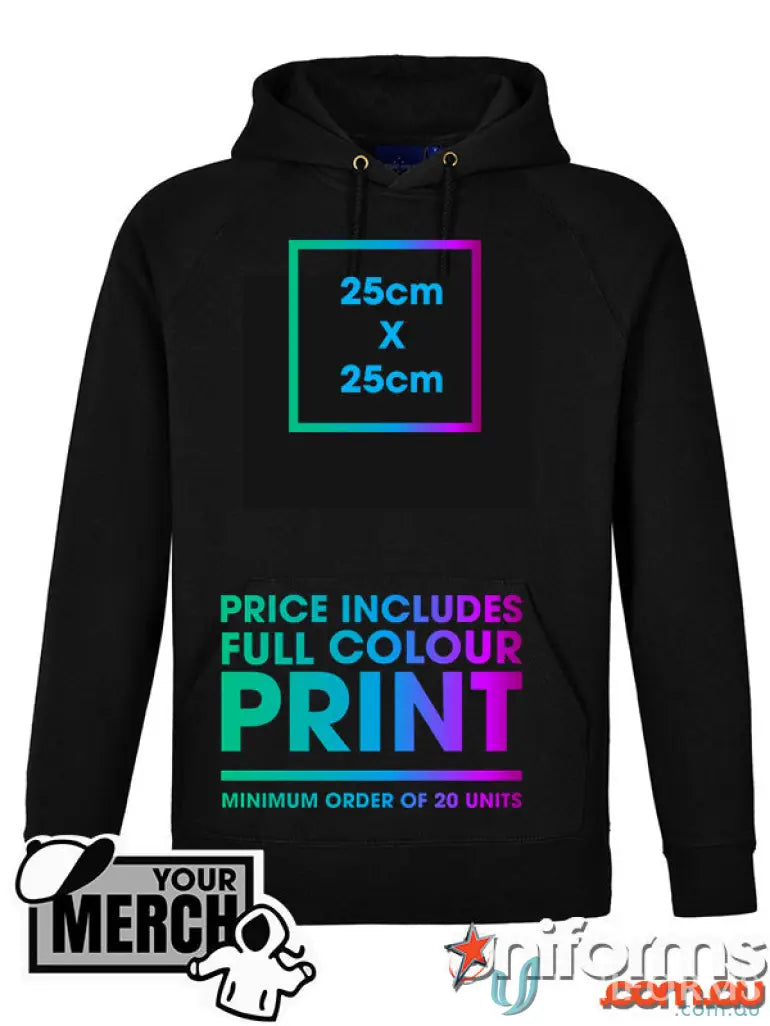 Kids Full Colour Print Hoodie with fleecy hoodie feel and colorful print areas