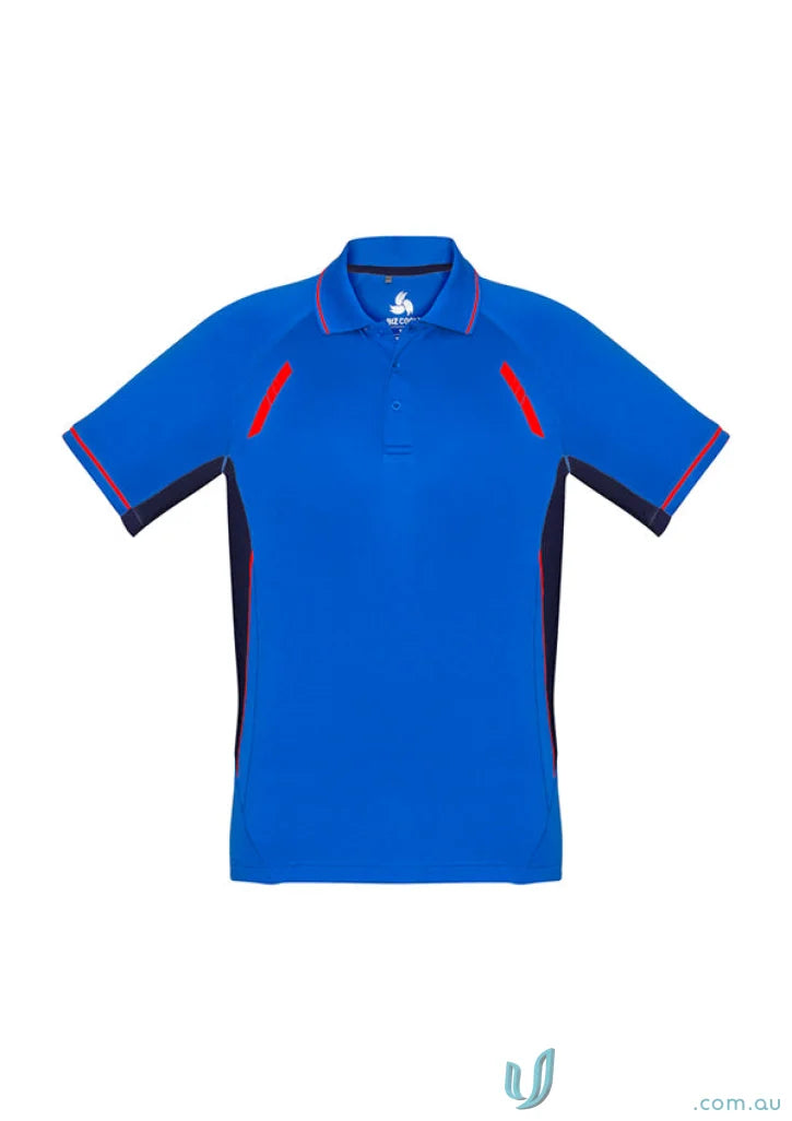 Kids Renegade Polo blue and black polo shirt for boys, perfect for the Biz Collection Kids