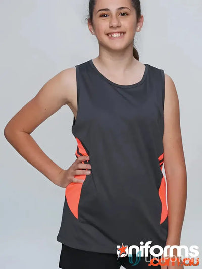 Aussie Pacific 3111 Kids Thames Dark Singlet