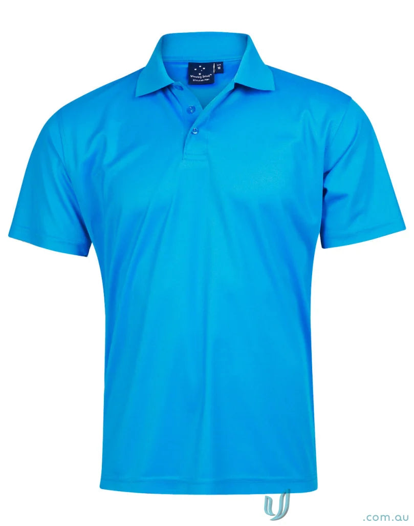 Kids Verve Polo blue short-sleeved shirt with three buttons for stylish kids sets
