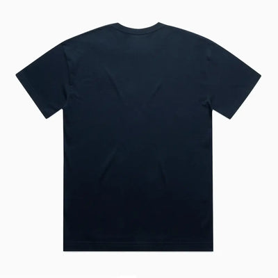 Kik Oversize Tee: black short-sleeve mens street tee with wide neck ribbing