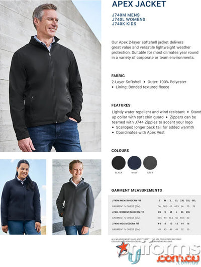 Ladies Apex Softshell Jacket from Biz Collection Womens, perfect womens apex jacket look