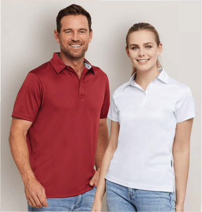 Stencil 1164 Ladies Kahve Polos in White front product image